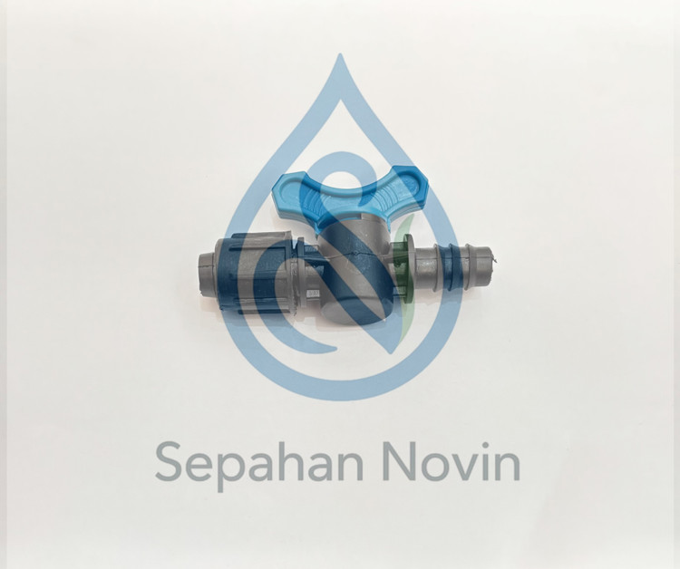 خرید شیر اتصال لوله ۱۶ به نوار تیپ با قفل ضد نشت از سپاهان نوین